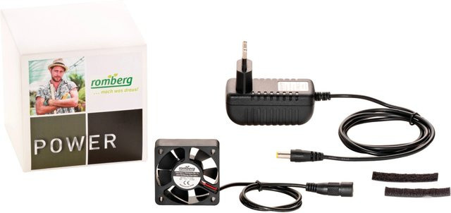 Romberg Umluft-Ventilator Schwarz B/T/H: 5 x 5 x 1,5 cm - Bild 1