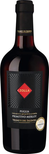 Zolla Rotwein Primitivo-Merlot, Apulien, 2023, trocken, 0,75 l - Bild 1
