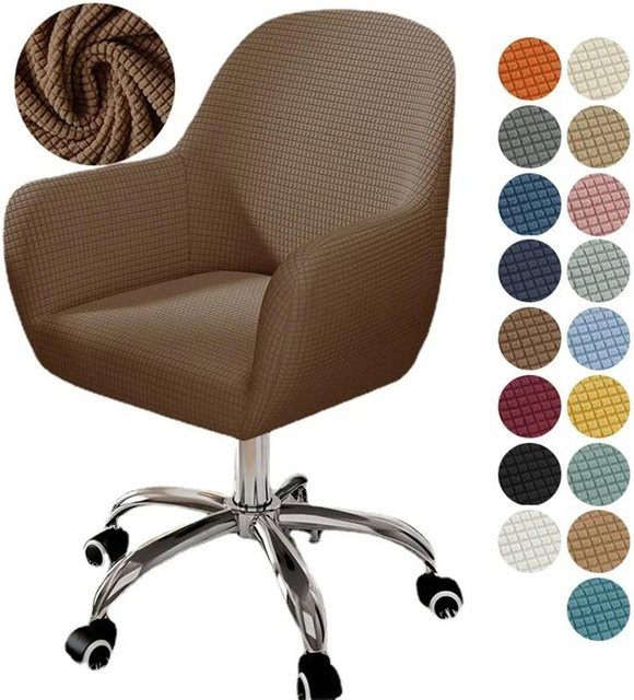 Bestbags Hochlehnenstuhlbezug aus Stretch-Polarvlies in Braun für Esszimmerstühle und Sessel - Bild 1