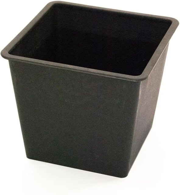 Elegant Einrichten Kunststoffeinsatz Pflanztopf quadratisch konisch, Schwarz, B/T/H: 42 x 42 x 38 cm - Bild 1
