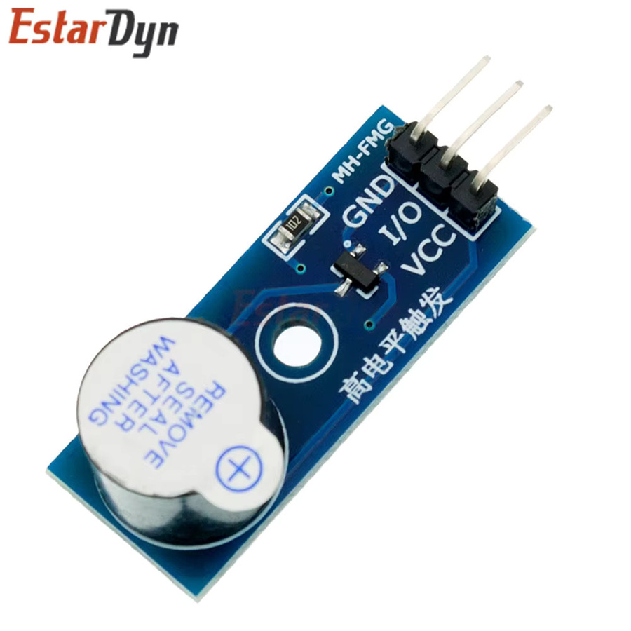 Estardyn Dual-Modus Buzzer-Modul 5V in Blau mit High/Low-Level-Trigger und PWM für Raspberry Pi und ESP32 - Bild 2