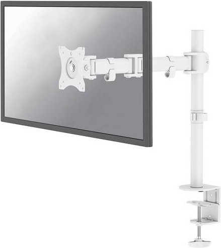 Neomounts Monitor-Tischhalterung NM-D135WHITE in Weiß für 1 Display von 25,4 cm bis 76,2 cm, schwenkbar, rotierbar, neigbar und höhenverstellbar, VESA 75x75 mm - Bild 1
