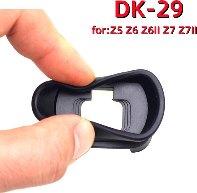DK-29 Augenmuschel aus weichem Gummi in Schwarz als Ersatzabdeckung für Nikon Z5, Z6, Z6II, Z7 und Z7II Kameras - Bild 1