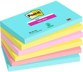 Post-it Super Sticky Notes Cosmic Collection Haftnotizen Multicolor, B: 12,7 cm, H: 7,6 cm, 540 Blatt - Bild 1