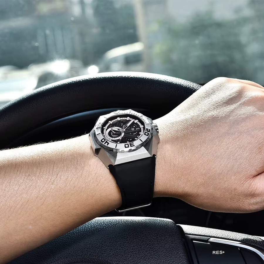 Pagani Design Armbanduhr, Automatik, Edelstahl, Saphirglas, 47 mm, Herren - Bild 3