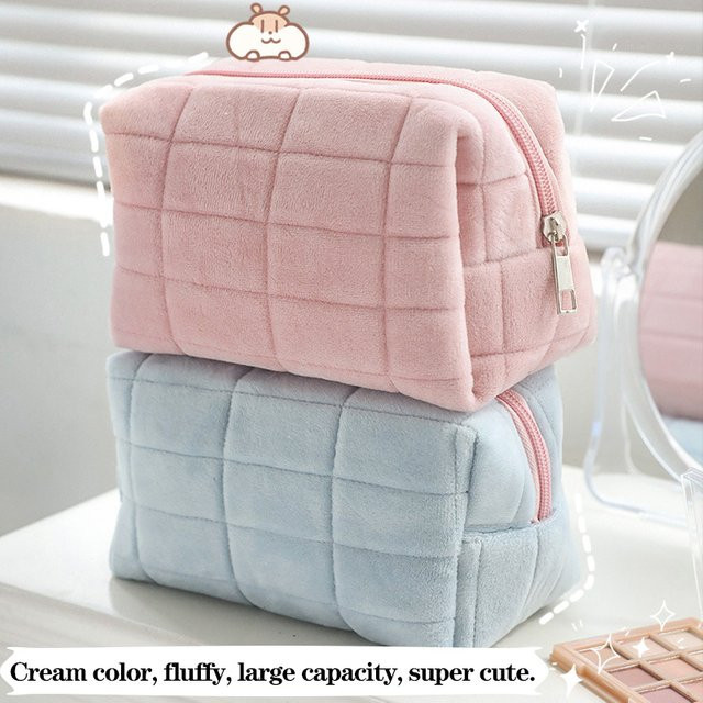 Kawaii Federmäppchen für Mädchen in Blau mit großer Kapazität und praktischem Reißverschluss im koreanischen Design - Bild 1