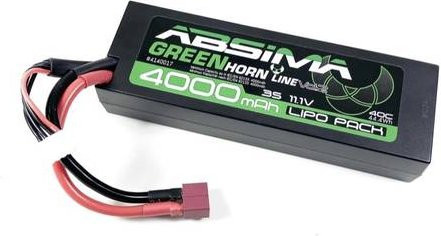 Absima Modellbau-Akkupack LiPo 11.1V 4000 mAh 40 C Hardcase T-Stecker - Bild 1
