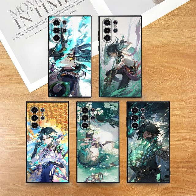 Xiao Genshin Impact Handyhülle für Samsung Galaxy S25 S24 S23 S22 S21 S20 Plus 5G, Frosted Non-Slip Full Soft Cover, Multicolour - Bild 1