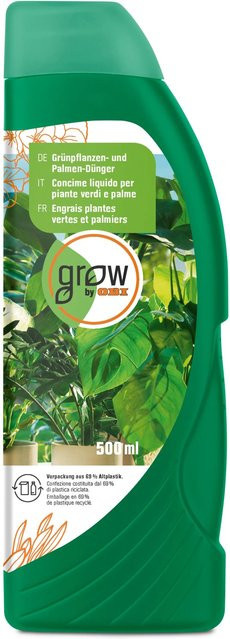 GROW by OBI Flüssigdünger für Grünpflanzen und Palmen, 500 ml - Bild 1