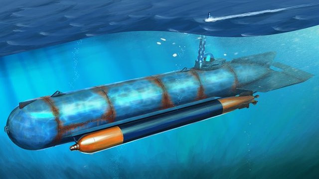 HobbyBoss German Molch Midget Submarine, Fahrzeuge, Blau - Bild 1