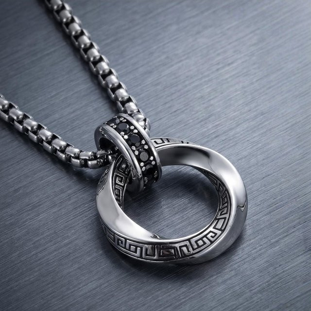 BJXMOSO Halskette Anhänger, 925 Silber, Vintage, Unisex - Bild 1