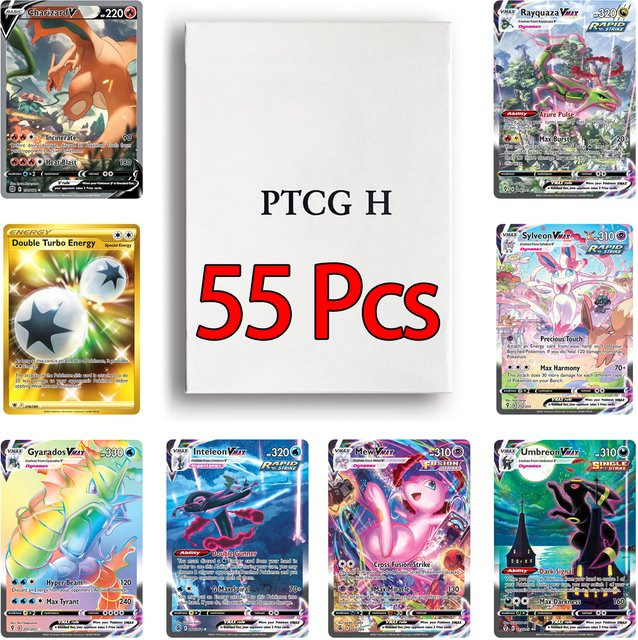 Keeppley Pokémon Sammelkarten, 55-teiliges Set, Holo Full-Art-Karten - Bild 1