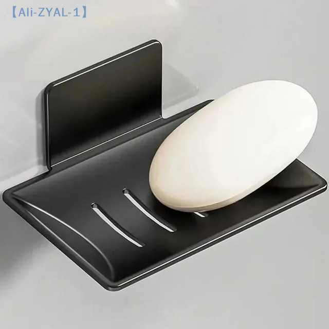 JETTING Seifenschale aus Kohlenstoffstahl für Badezimmer und Dusche, Wandmontage mit Entwässerung, Schwarz oder Weiß - Bild 1