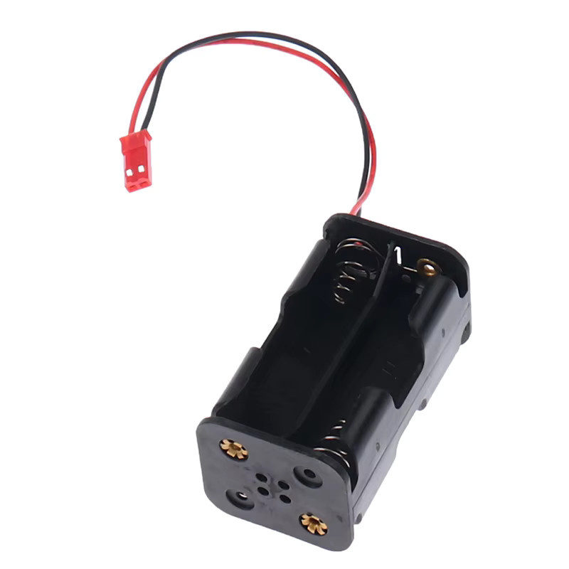 ZTOYL RC 4 x AA Batteriehalter mit Futaba-Stecker in Schwarz für Empfänger, Autos, Flugzeuge und Boote - Bild 2