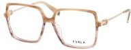 Furla VFU 872 Brille, Vollrand, quadratisch, braun beige, Damen - Bild 1