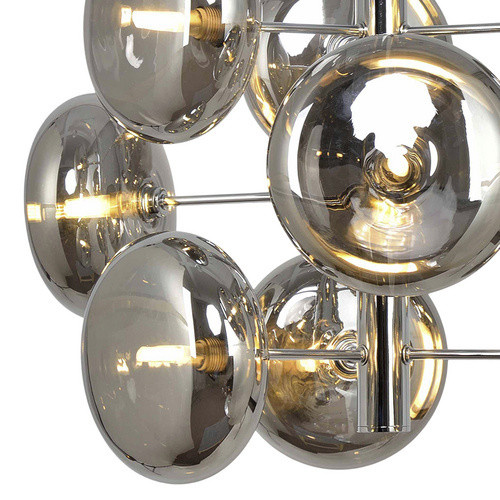 NÄVE Pendelleuchte ORION in Silberfarben aus Metall und Glas, Durchmesser: 53 cm, Höhe: 120 cm - Bild 3