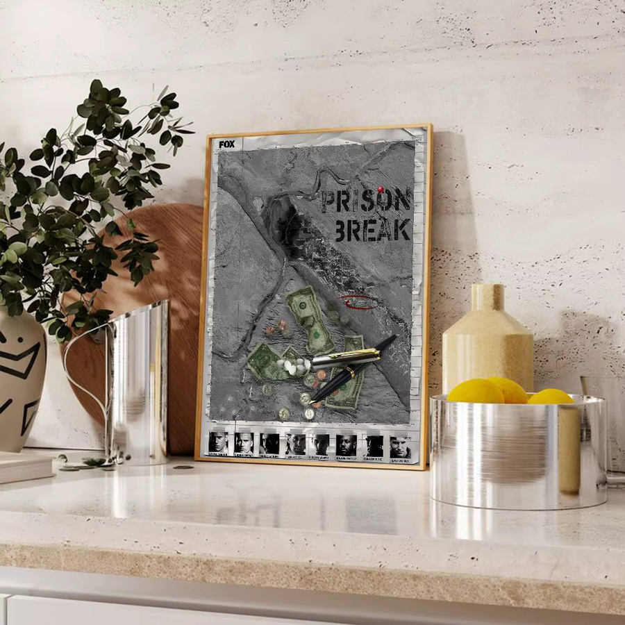 Prison Break Classic TV-Serie Wandbild als selbstklebender wasserfester Aufkleber für deine Raumdekoration - Bild 6