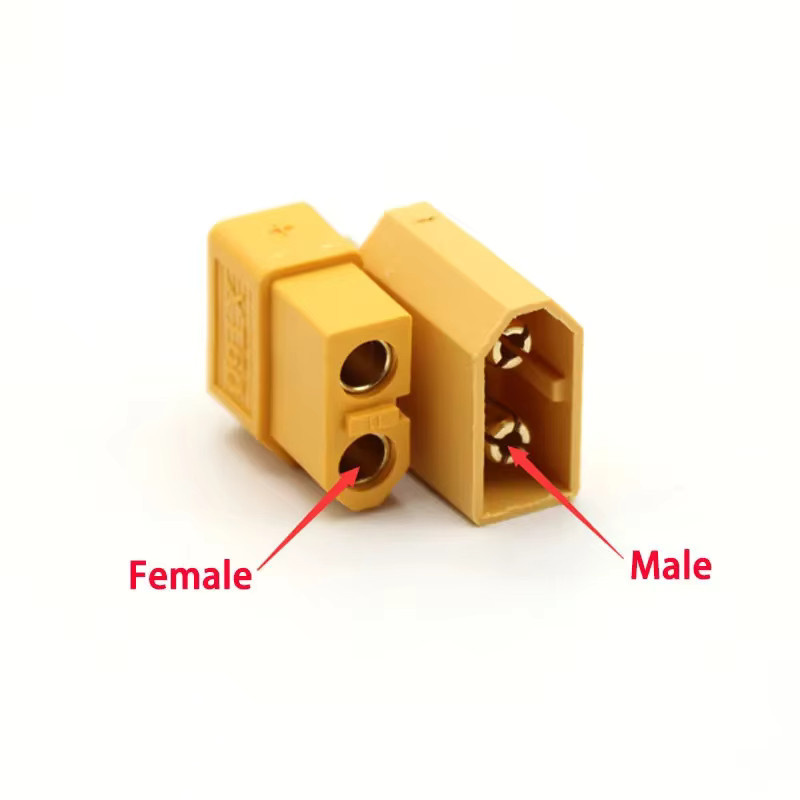 XT30 XT60 XT90 Stecker Set mit männlichen und weiblichen Kugelschweißanschlüssen in Gelb für RC Lithium Polymer Batterien und Modellflugzeug Zubehör - Bild 1
