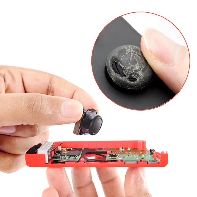 DATA FROG 3D Analog Joystick Ersatzset für Nintendo Switch Joy-Con und Switch Lite, Schwarz - Bild 3