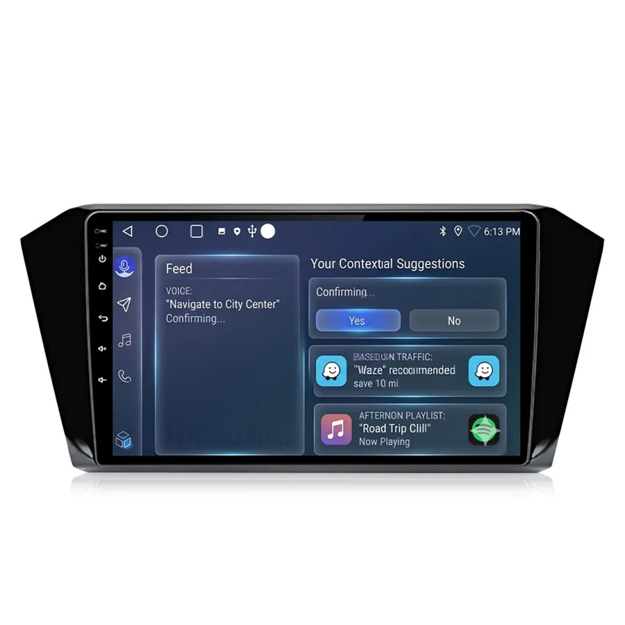 Junsun Autoradio mit 10 Zoll Display für VW Passat B8 2018 bis 2021 in Schwarz mit Bluetooth und GPS - Bild 2
