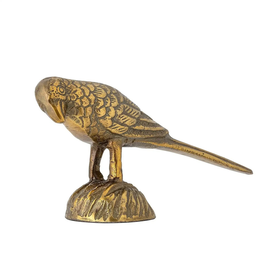 Bloomingville Vogel-Figur aus Aluminium in Gold, Höhe: 16,5 cm, Breite: 10,0 cm, Tiefe: 6,0 cm - Bild 1