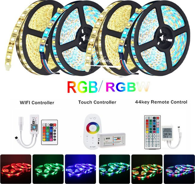 TiaoChongYi RGBWW LED Streifen Set mit WiFi Touch Fernbedienung und Netzteil, IP65 wasserdicht, 12V DC, Multicolour - Bild 1