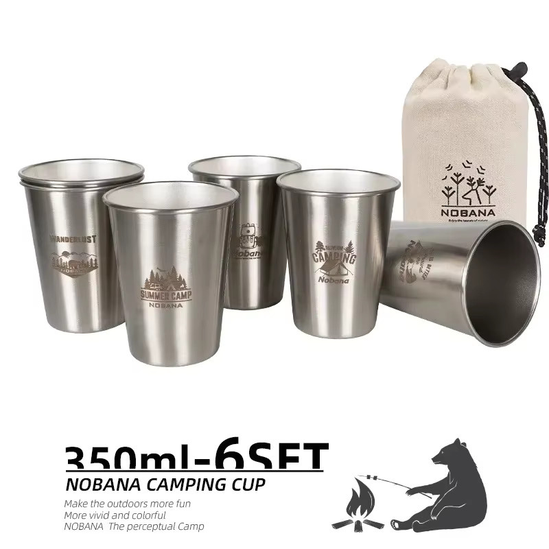 CLS NOBANA Tumbler aus Edelstahl in Silber für Camping und Outdoor-Aktivitäten - Bild 3
