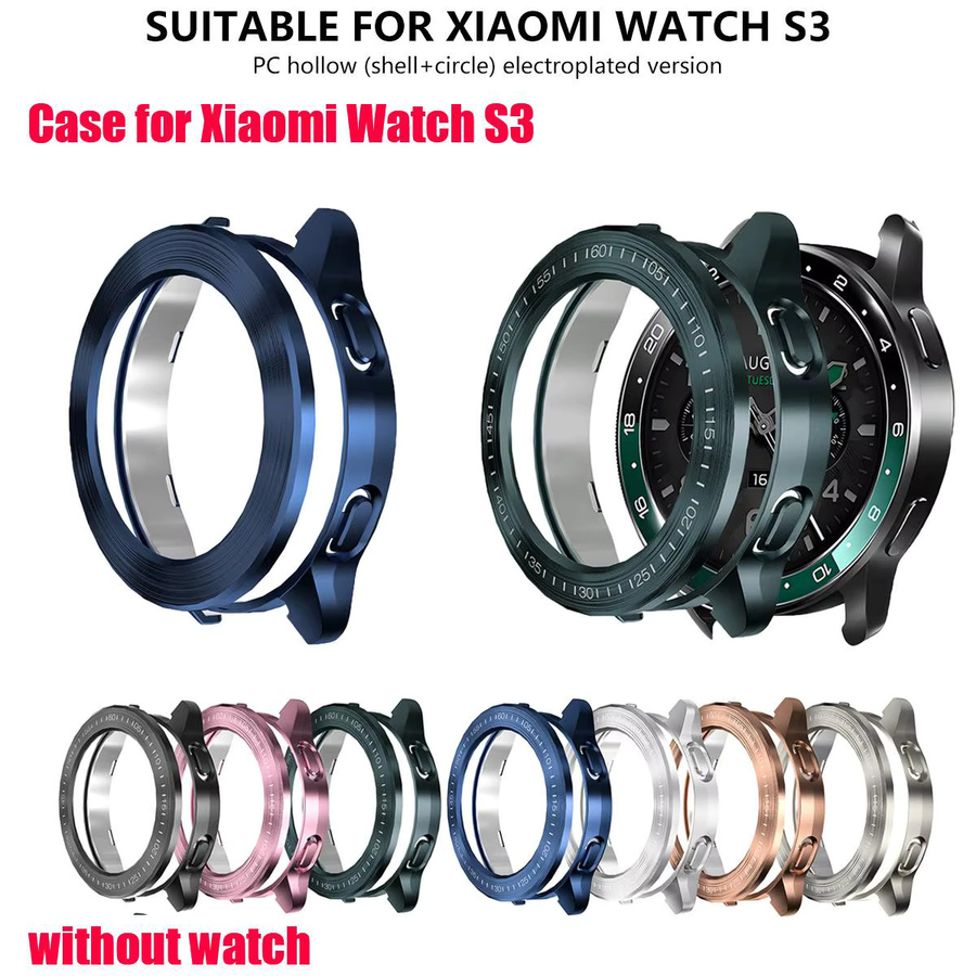 CHIICSMART Schutzhülle für Xiaomi Mi Watch S3, PC, Schwarz - Bild 5