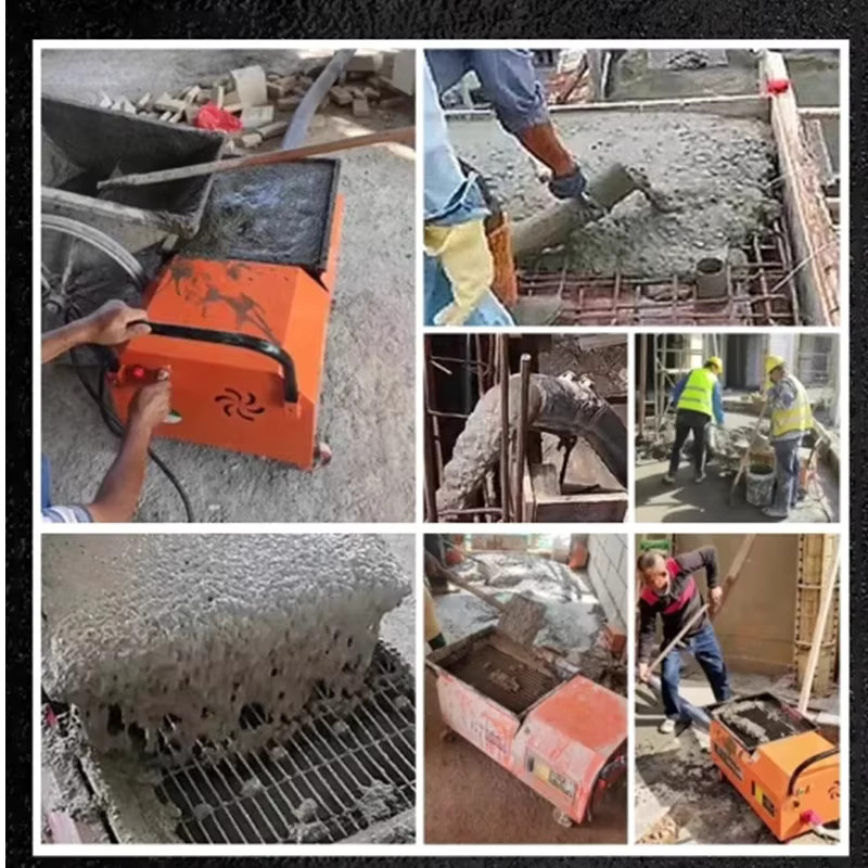 YunlinLi Betonförderpumpe mit Spiralstruktur in Orange für die sekundäre strukturelle Betonverteilung - Bild 4
