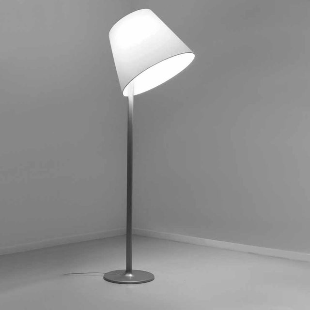 Artemide Melampo Mega Terra Stehleuchte aus Aluminium in Grau und Bronze mit verstellbarem Schirm - Bild 1