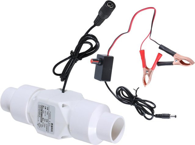 Inline-Luftgebläse 12V Lüftungsgebläse für Marine und Bilge mit 32mm Luftauslass in Weiß - Bild 1
