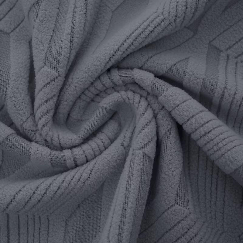 Yupartex Dehnbarer Jacquard Sesselbezug mit geometrischem Design, Rutschfest und Waschbar, Grün/Grau - Bild 2