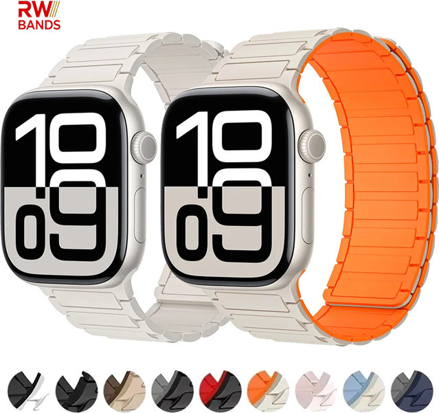 HUBANDE Uhrenarmband Silikon, Magnetisch - Bild 1