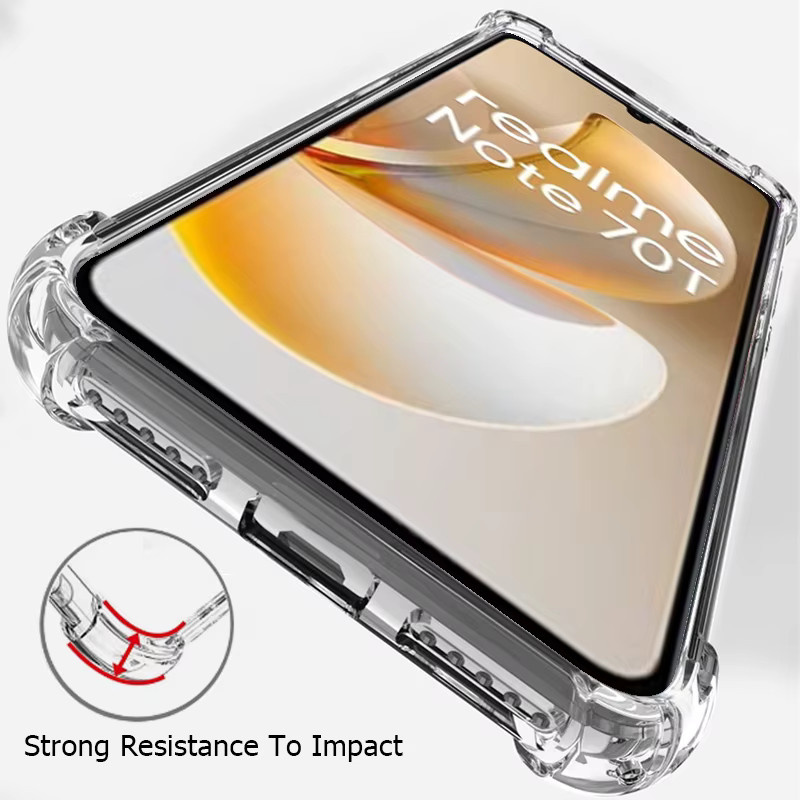 Transparente Handyhülle für Realme Narzo Serie (Narzo 80 70 60 50 30 20 Pro 5G 50i 50A Lite 70x 60x N61 Note 70T) - Bild 4