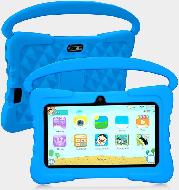 BDF K3 Kinder Tablet 7 Zoll mit Android 13, 64GB Speicher, 5G und WiFi, Blau - Bild 1