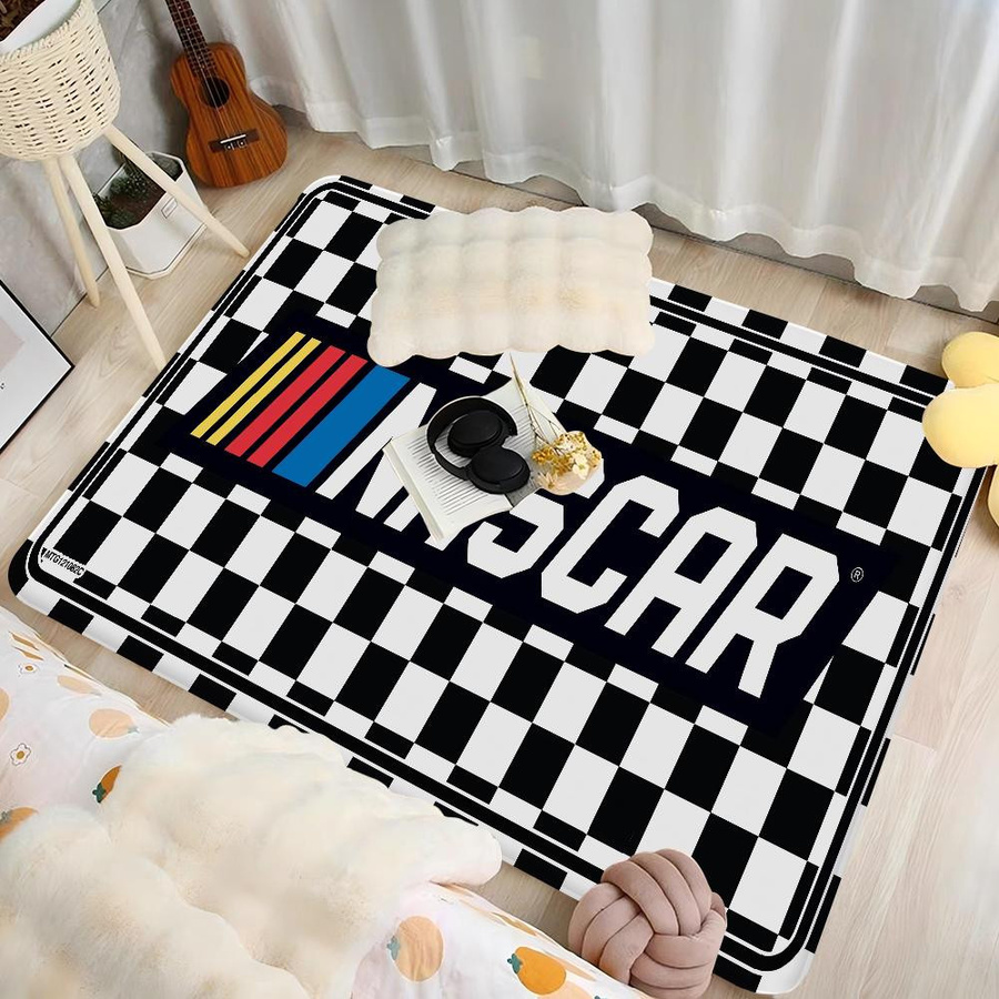 JGJG N-NASCARS Rennwagen Teppich, rutschfeste Waschküchenmatte für Wohnzimmer und Flur, Mehrfarbig, B/T: 60 x 40 cm - Bild 4