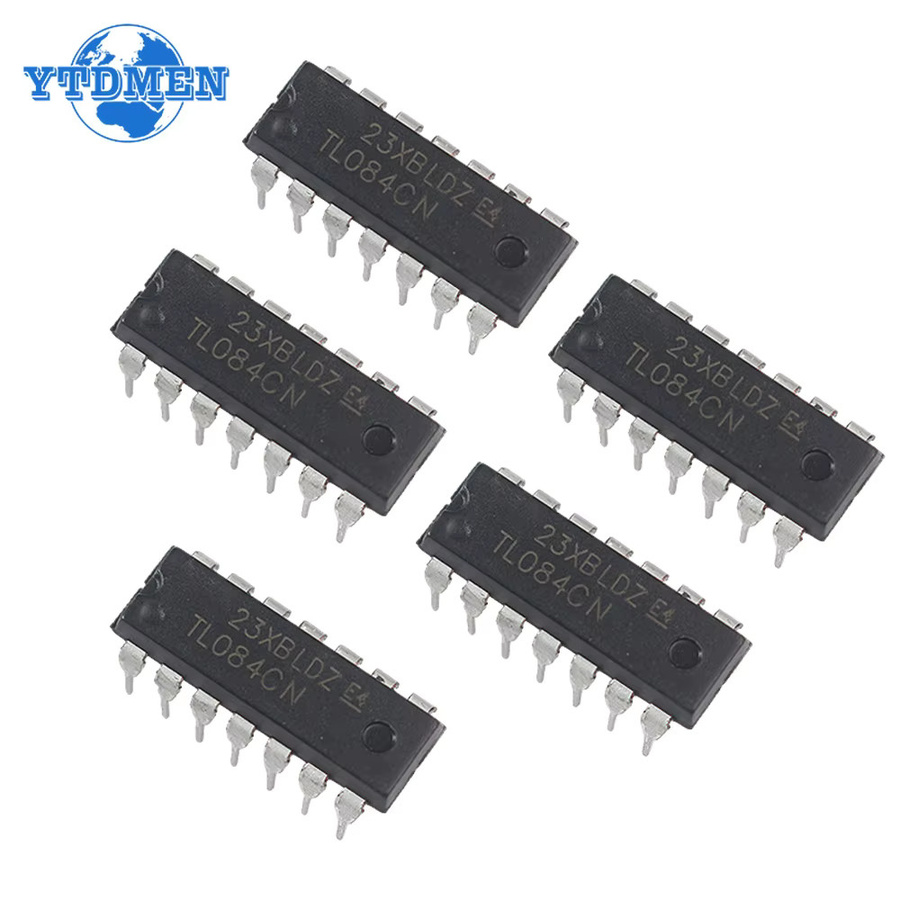 YTDMEN IC-Chip Set für Audioverstärker TL062 TL064 TL072 TL074 TL082 TL074 im DIP-Paket, Schwarz - Bild 1