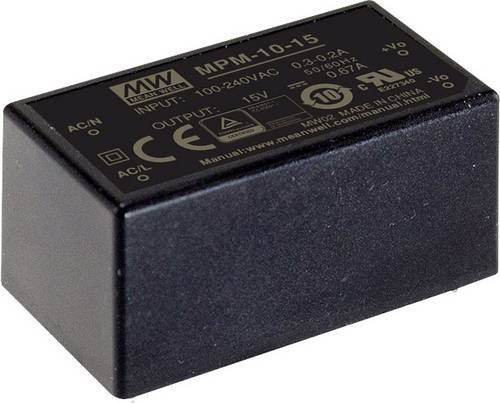 Mean Well MPM-10-5 AC/DC-Printnetzteil 5 V/DC 2A Schwarz - Bild 1