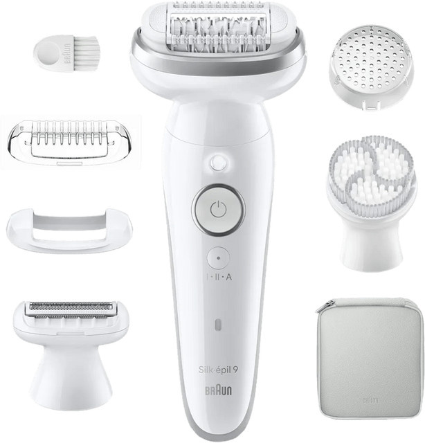 Braun Silk-épil 9 9-061 Epilierer, Silber, Weiß - Bild 1