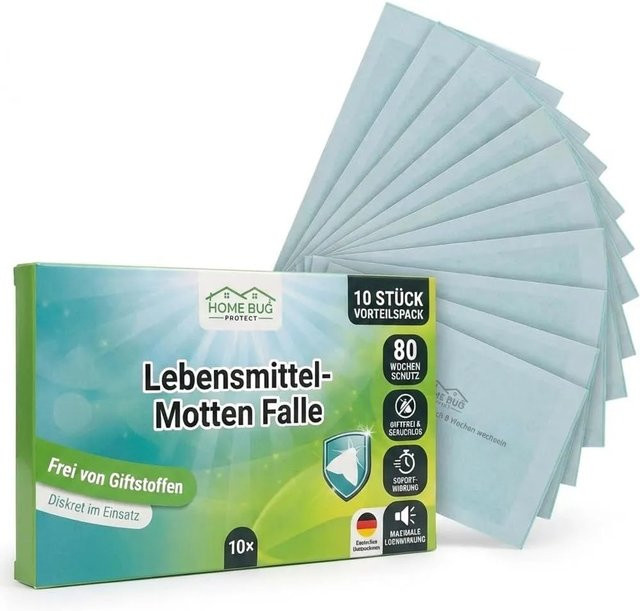 HomeBugProtect Lebensmittelmotten Falle 10 Stück - Bild 1