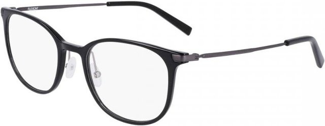 Flexon Ep8002 Korrektionsbrille, Panto, Metall, Vollrand, Unisex, Black - Bild 1