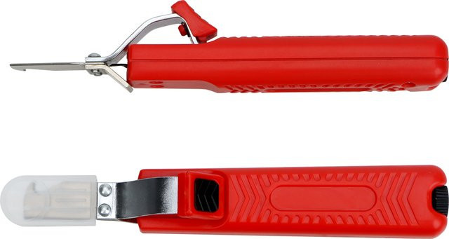 NICEYARD Abisoliermesser für PVC-Kabel mit Gummigriff in Rot, Einstellbarer Bereich 8–28 mm - Bild 1