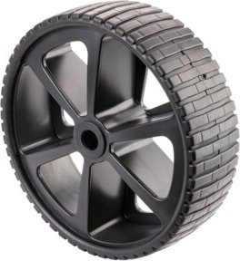 BS Rollen Gummirad B51.260 Schwarz aus Kunststoff - Bild 1
