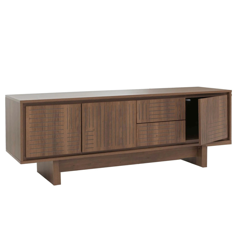MCW TV-Rack O34 Lowboard Kommode in Braun mit Melamin-Oberfläche, B/T/H: 150 x 51,5 x 39,5 cm - Bild 3