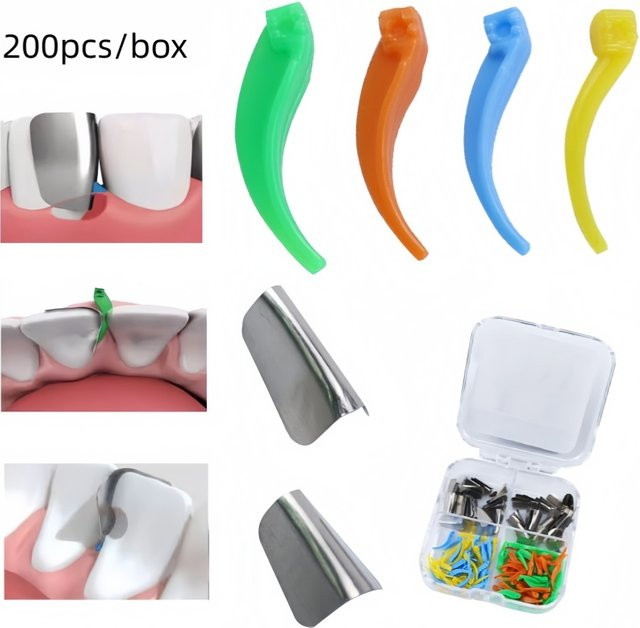 LGFU Dental Vordere Zähne Bilden Tabletten Keile Set, 200 Stück - Bild 1