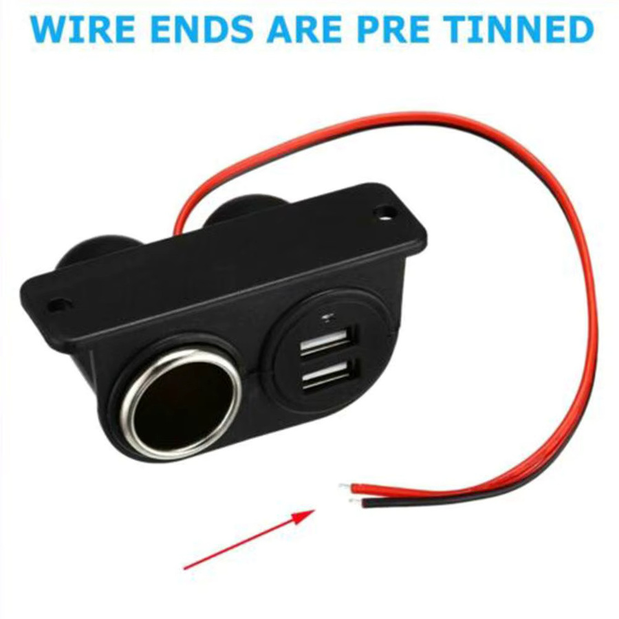 Dual USB Auto-Adapter mit 3,1 A Schnellladefunktion für DC 12V zu 24V in Schwarz - Bild 3