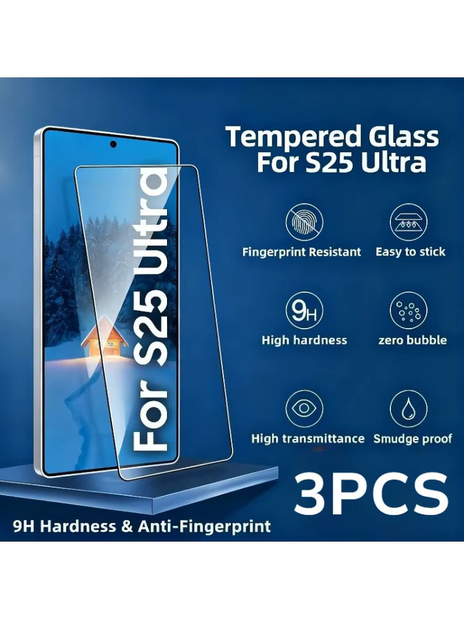 3er-Pack HD-Displayschutzfolie aus gehärtetem Glas für Samsung Galaxy S25 S24 Ultra S24 S25 Plus S23 S22 S21 Plus FE, transparent - Bild 6