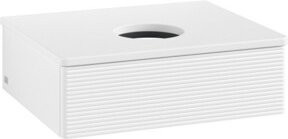 V&B Waschtischunterschrank Antao mit Frontstruktur in Weiß, B/T/H: 60 x 50 x 19 cm - Bild 1
