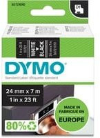DYMO D1 Schriftband für professionelle Beschriftung, Farbe: Schwarz mit weißer Schrift, Breite: 24 mm, Länge: 7 m - Bild 2