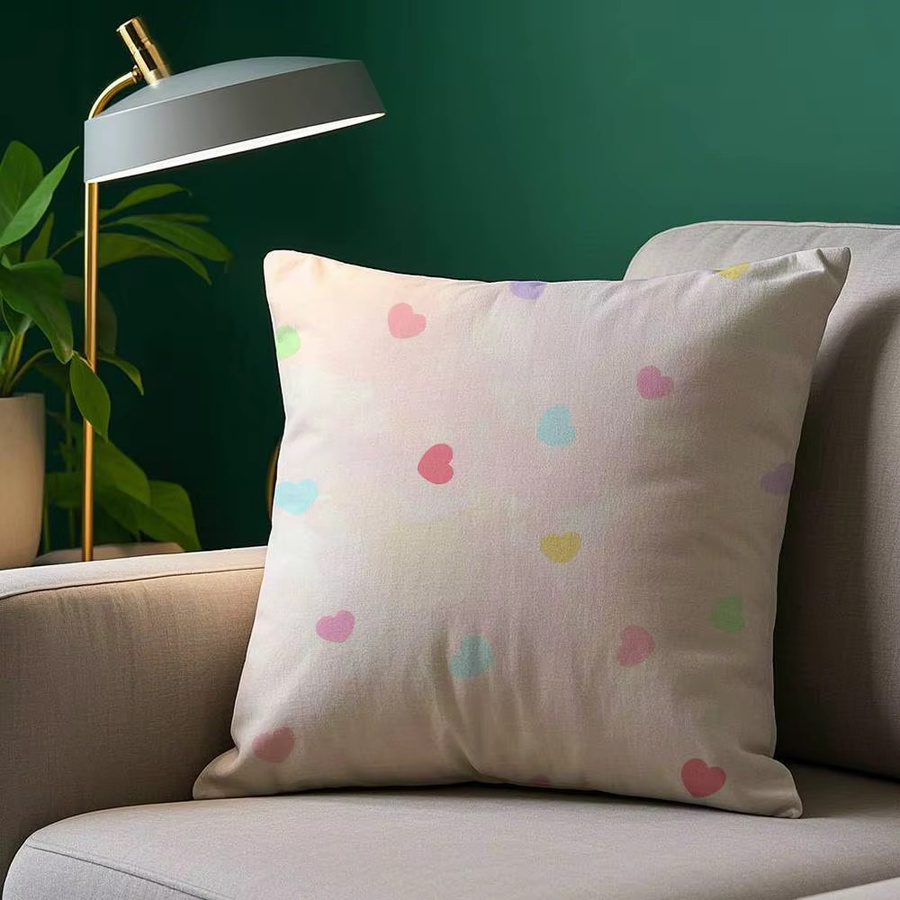 INS Fashion Love Kissenbezug aus Plüschstoff in Multicolour, quadratisch, B/T/H: 30 x 30 x 30 cm - Bild 2